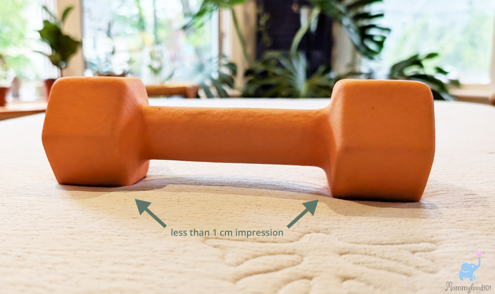 compression testing the katu crib mattress infant side