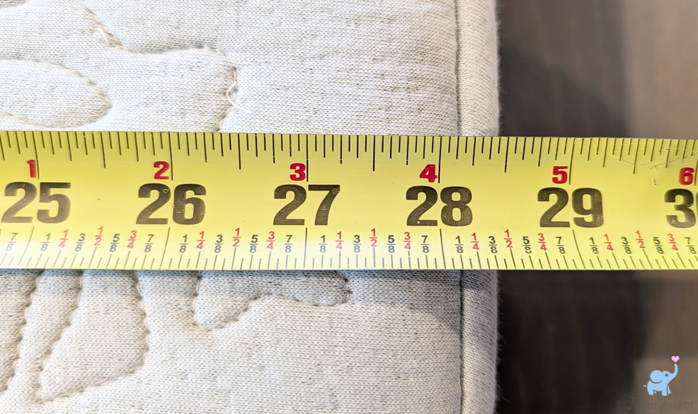 katu crib mattress width measurement