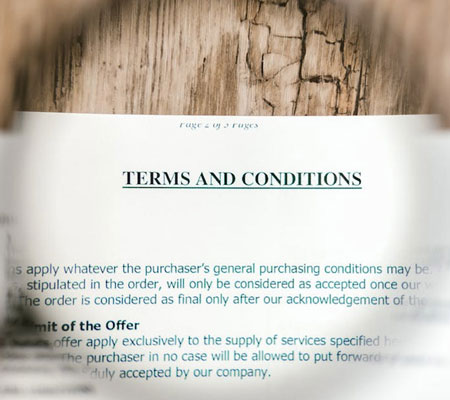 terms and conditions